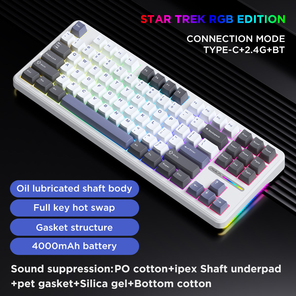 AULA Mechanical Keyboard Star Trek - TapElf