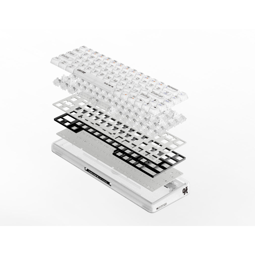 LOFREE 1% "Misty" Semi Transparent Frosted Mechanical Keyboard - TapElf