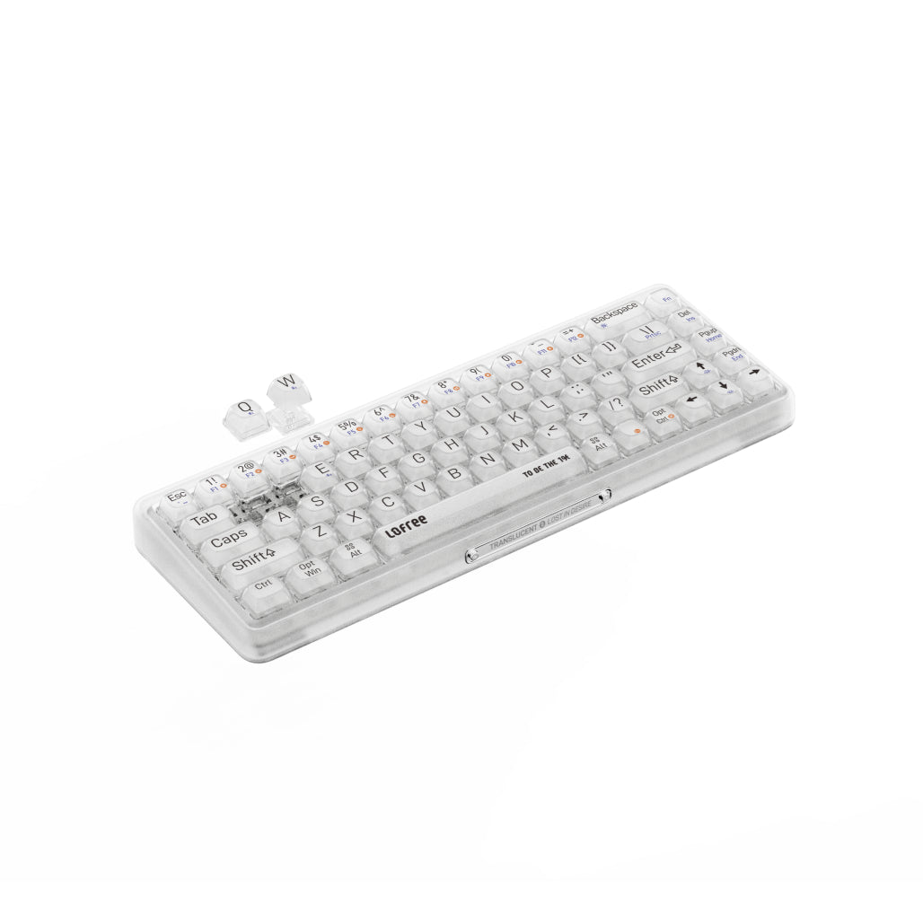 LOFREE 1% "Misty" Semi Transparent Frosted Mechanical Keyboard - TapElf