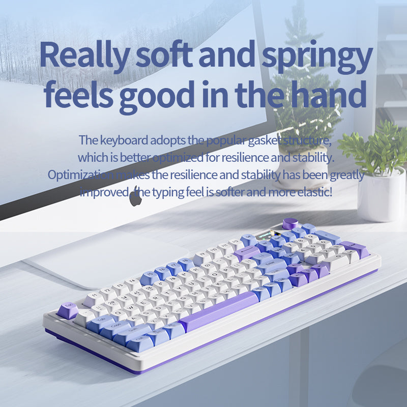 LANGTU Wireless Universal Keyboard Sea Salt Blue - TapElf