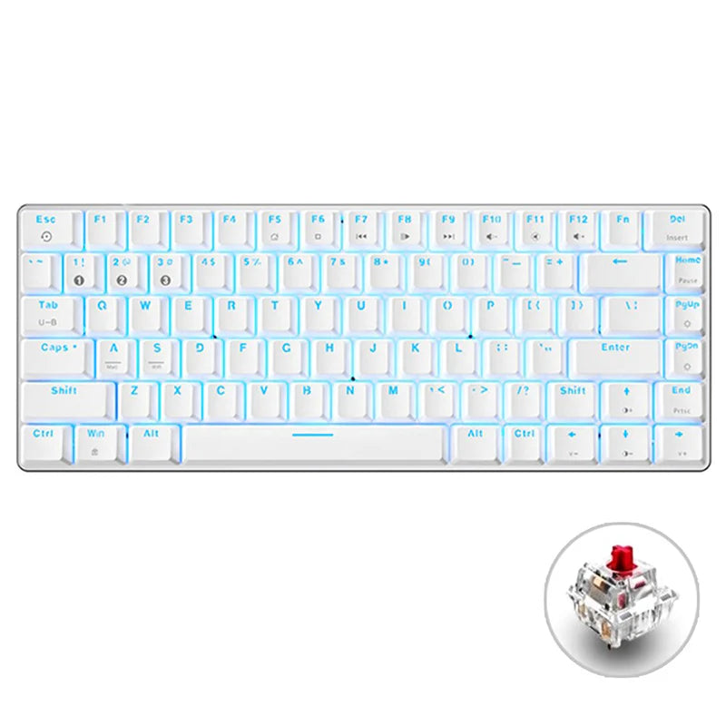 Ajazz AK33 Blue Mechanical Keyboard - Tapelf