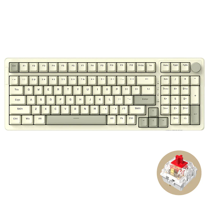 Ajazz AK992 Hot-swappable Mechanical Keyboard - Tapelf