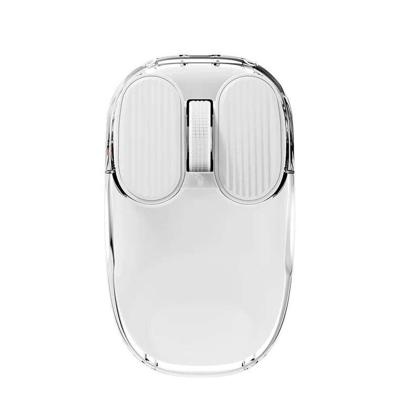 Ajazz I069 Transparent RGB White Wireless Mouse - Tapelf