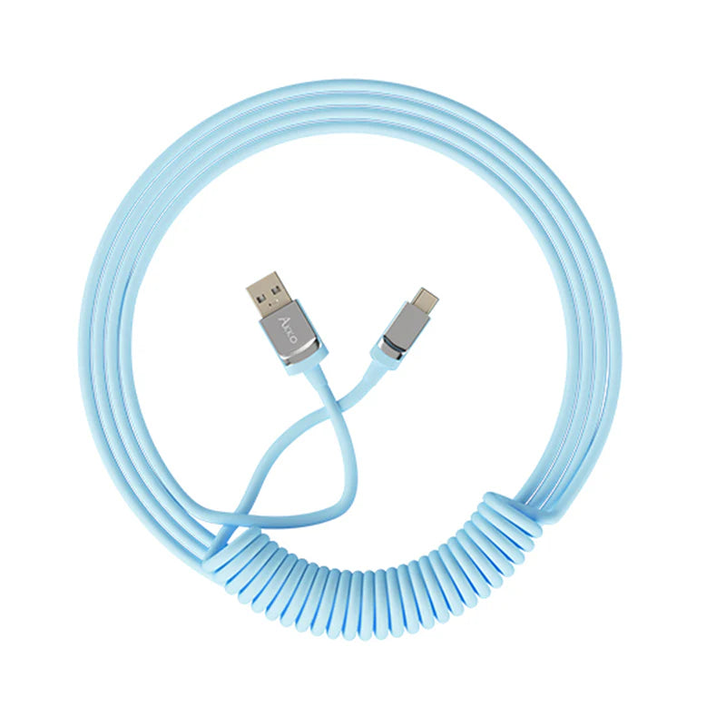 Akko Coiled Cable Blue - Tapelf