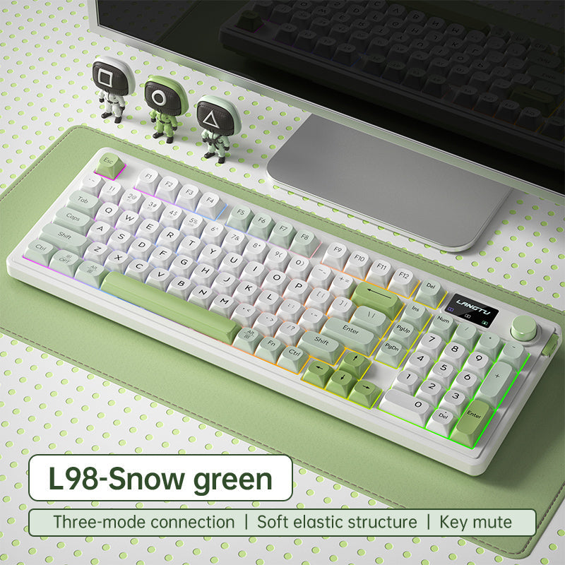 LANGTU Wireless Universal Keyboard Snow Green - TapElf