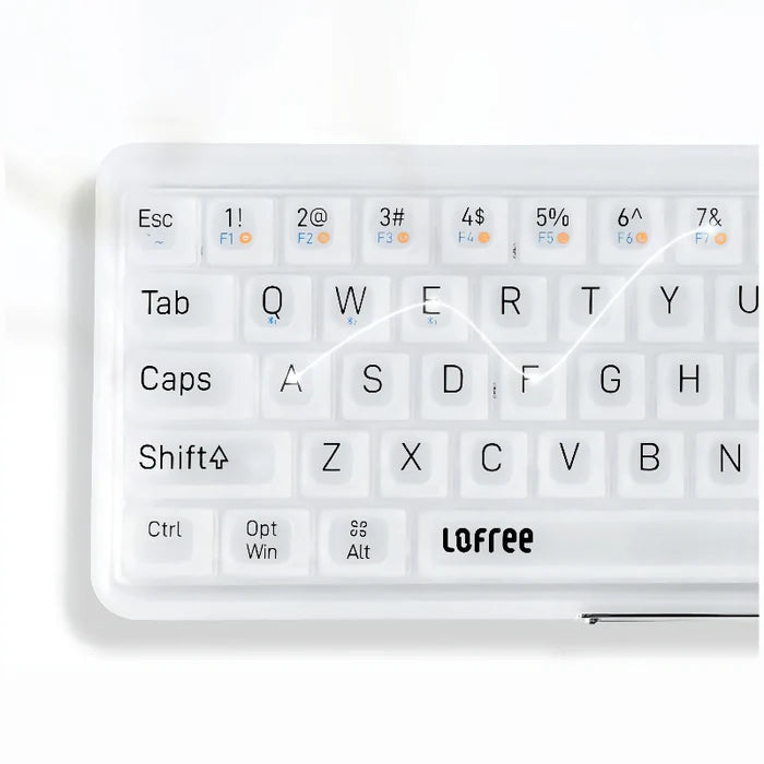 Lofree 1% Dual Mode Transparent Keyboard - TapElf