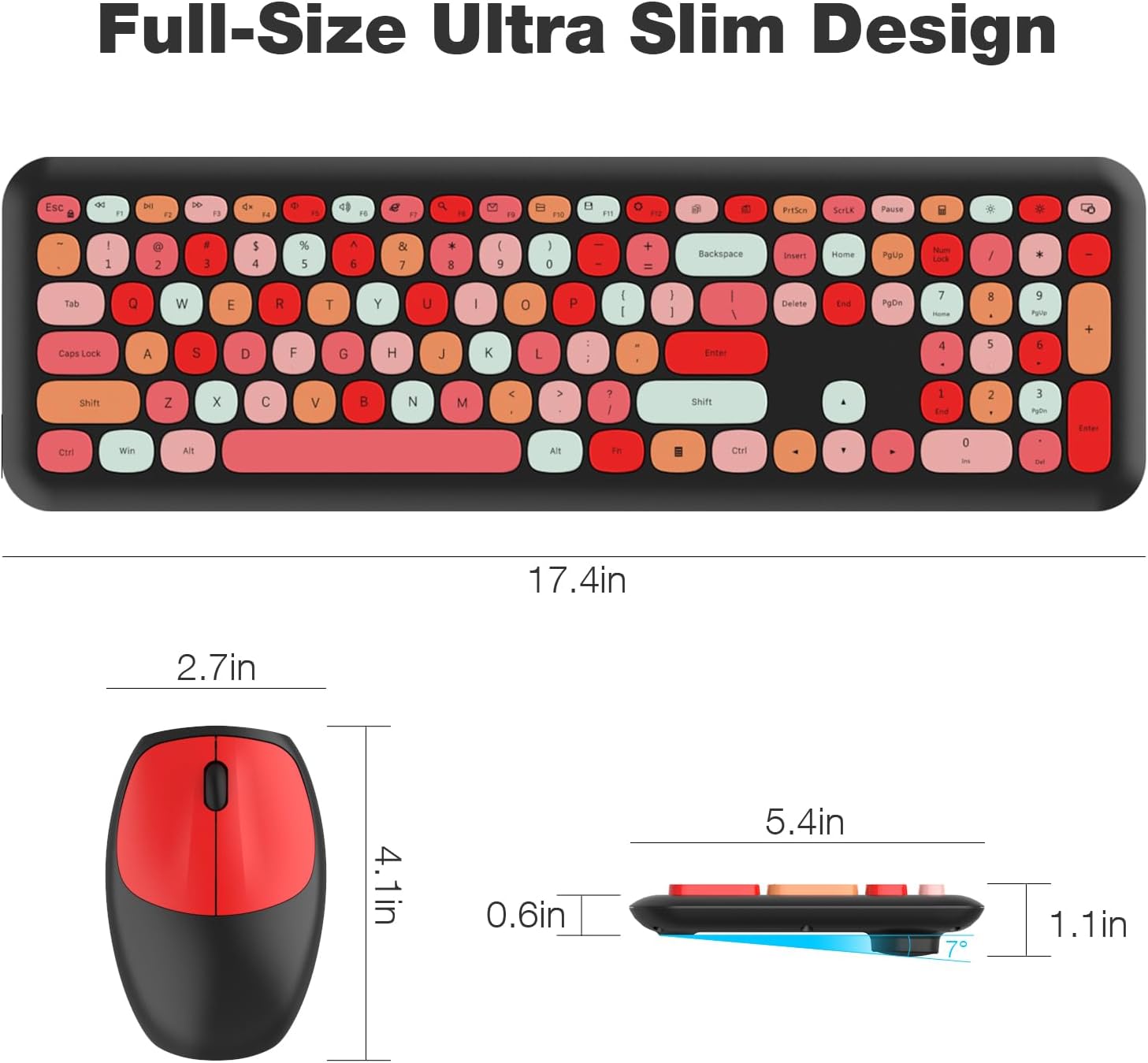 MOFII Wireless Keyboard and Mouse Combo - TapElf