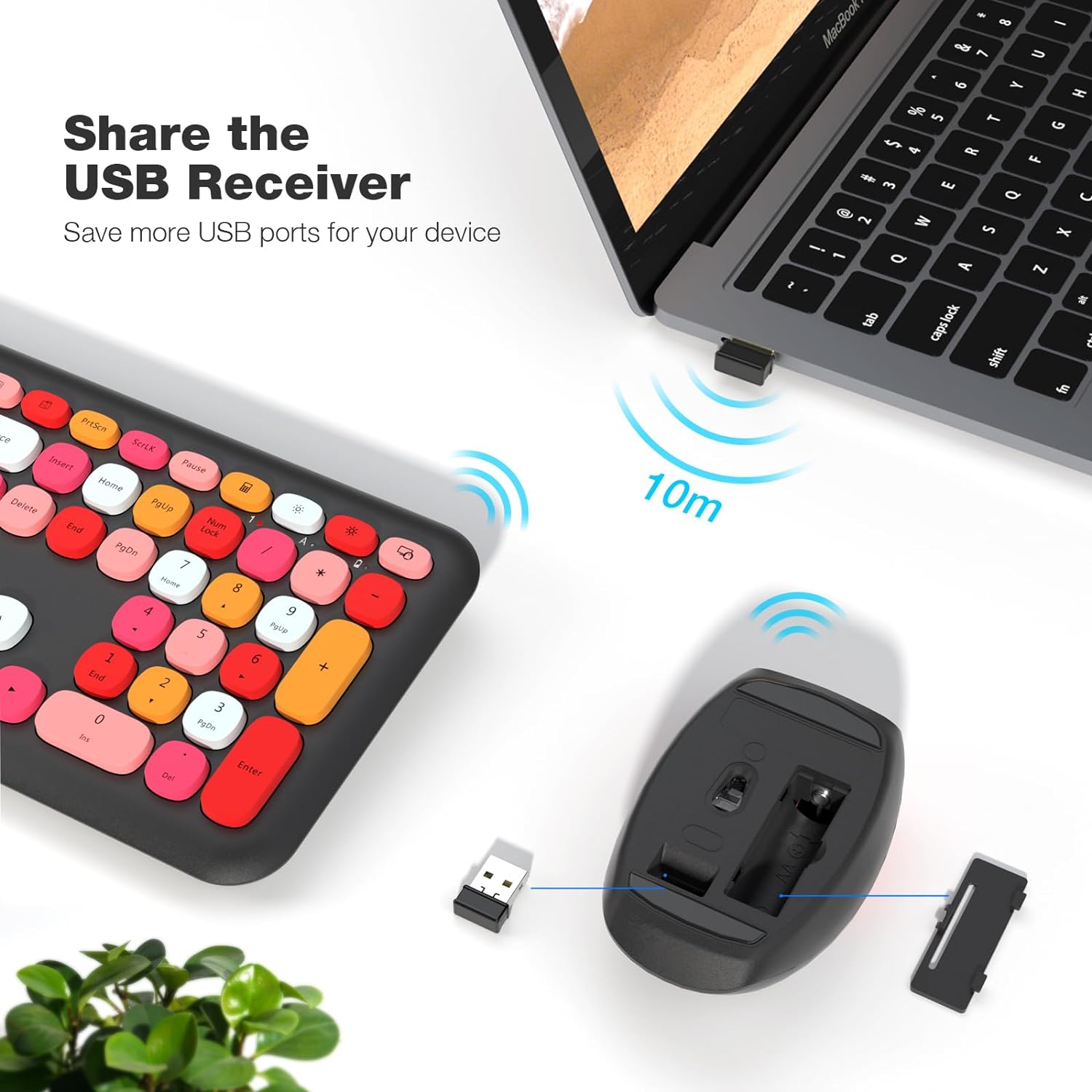 MOFII Wireless Keyboard and Mouse Combo - TapElf