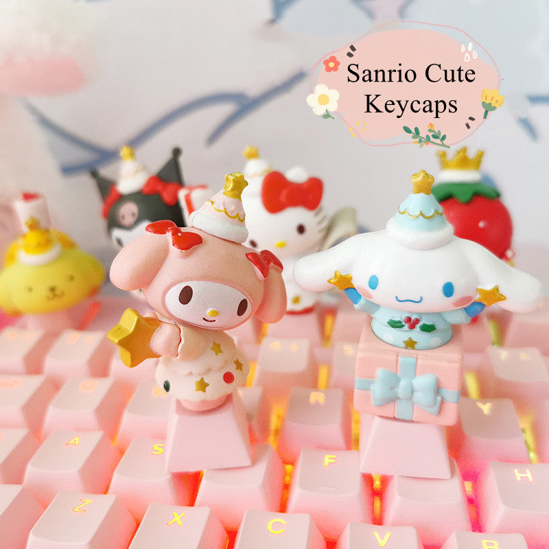 Cinnamoroll cute keycaps Kuromi Keycap - TapElf
