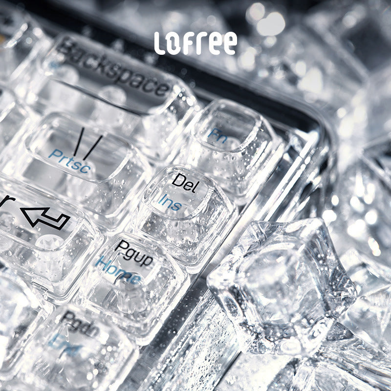 LOFREE 1% "Misty" Semi Transparent Frosted Mechanical Keyboard - TapElf