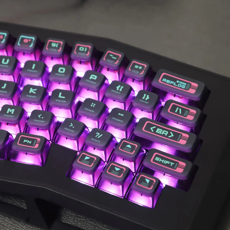 PIIFOX Cyberpunk ASA Profile PBT Keycap Set 117 Keys - Tapelf