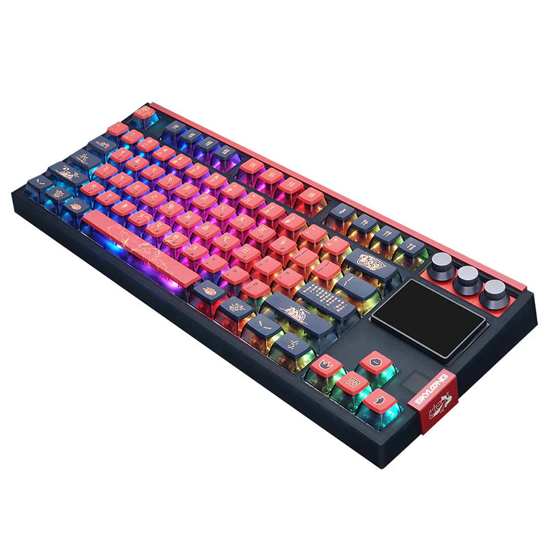 SKYLOONG GK87 Pro Spartan Wireless Mechanical Keyboard with TFT Screen - Tapelf