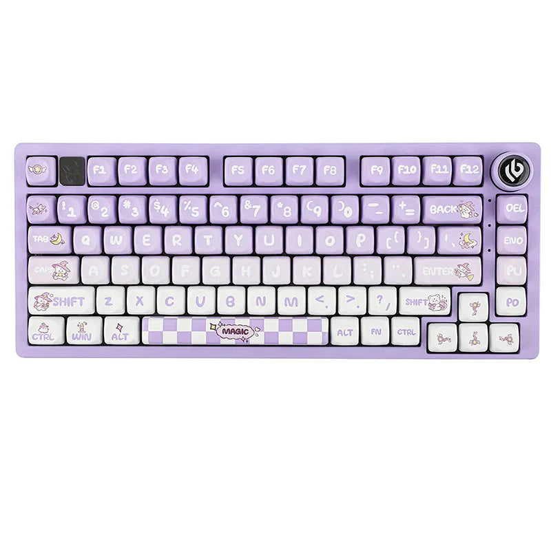 LEOBOG Hi75 Wired Aluminum Mechanical Keyboard Purple Color - Cheertype