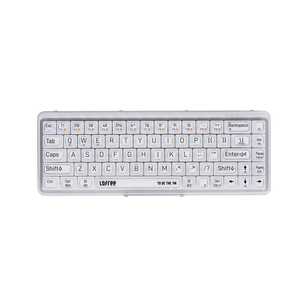 LOFREE 1% "Misty" Semi Transparent Frosted Mechanical Keyboard - TapElf